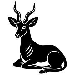 silhouette of a deer