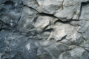 Detailed texture of layered rock formation