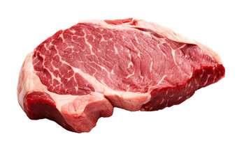 A beef steak isolated on a transparent background