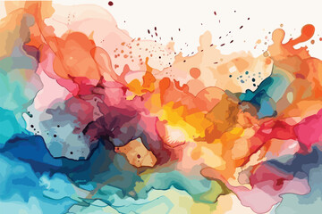 Obraz na płótnie Canvas Colorful watercolor abstract background.
