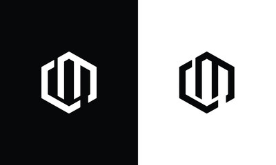 Alphabet letters Initials Monogram logo LM, CM