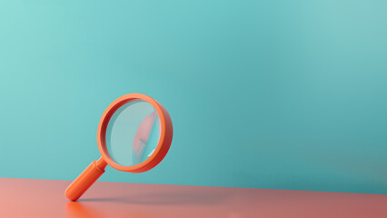 magnifying glass with copy space

