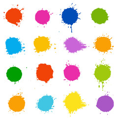 Watercolor Paints Set And Isolated White Background