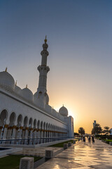 Fototapeta na wymiar Sheikh Zayed Grand Mosque in Abu Dhabi