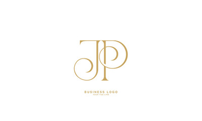 JP, PJ, J, P, Abstract Letters Logo Monogram