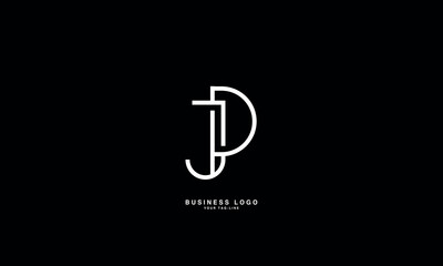 JP, PJ, J, P, Abstract Letters Logo Monogram