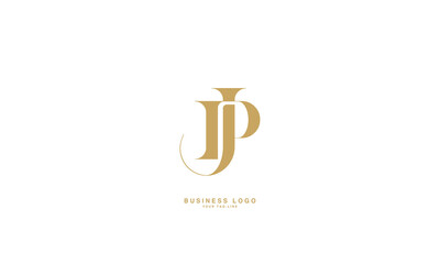 JP, PJ, J, P, Abstract Letters Logo Monogram