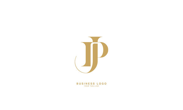 JP, PJ, J, P, Abstract Letters Logo Monogram