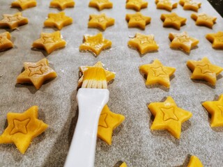 biscuits en préparation