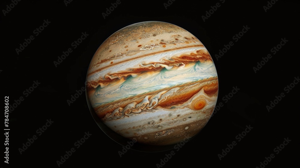 Wall mural planet jupiter generative ai