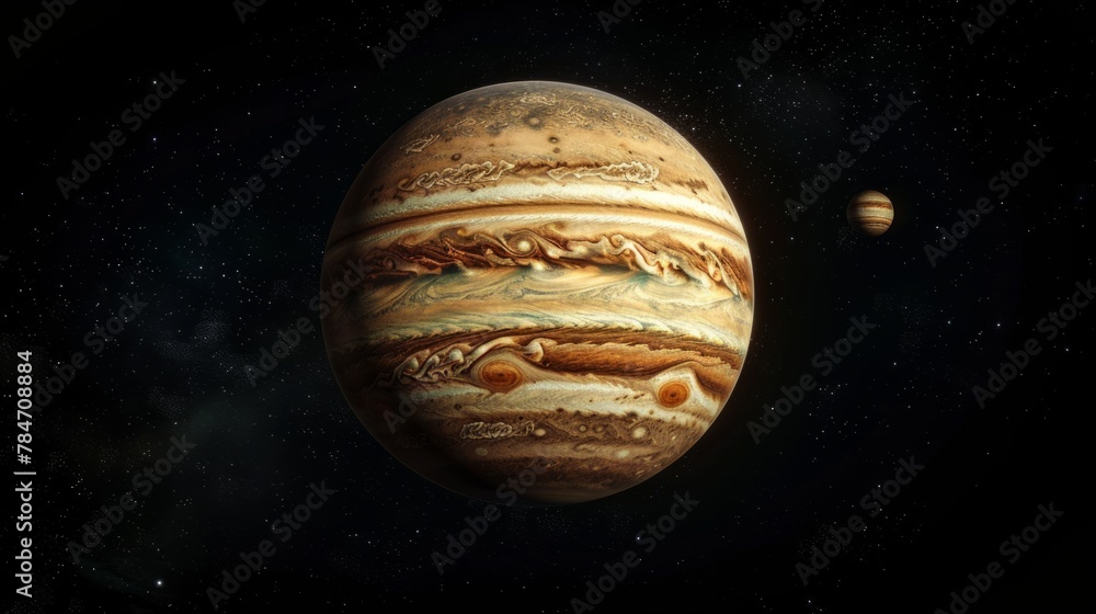 Canvas Prints planet jupiter generative ai