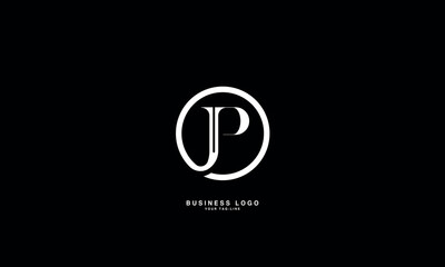 JP, PJ, J, P, Abstract Letters Logo Monogram