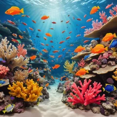 Foto op Aluminium tropical coral reef with fish © ImageImpulse