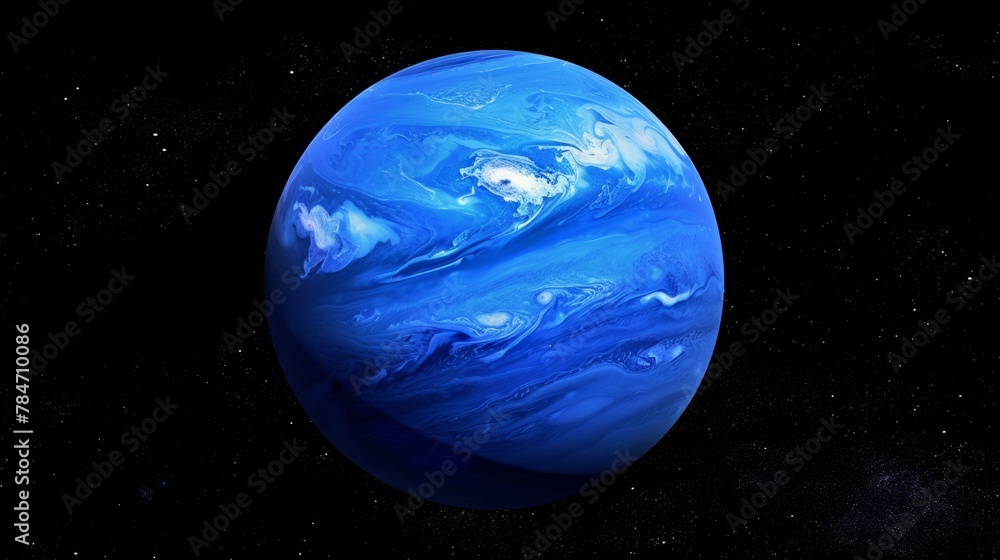 Wall mural planet neptune generative ai