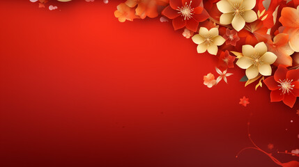Red Chinese holiday background

