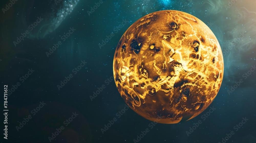 Canvas Prints planet venus generative ai