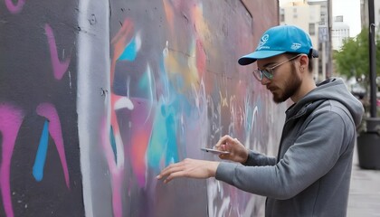 A Cybernetic Street Artist Using Augmented Reality