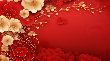 Red Chinese holiday background
