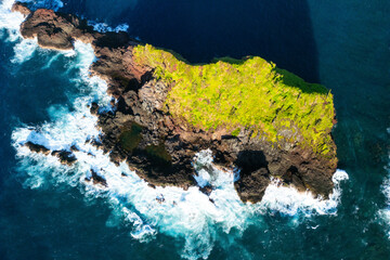 Island and landscape of Petite-Ile at Reunion Island - obrazy, fototapety, plakaty