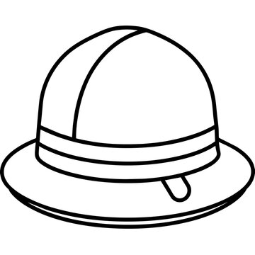hat line vector 