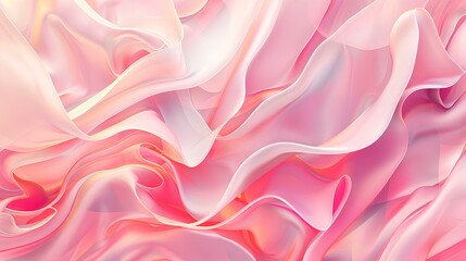 Obraz premium Luxurious pink silk fabric with a soft, smooth texture