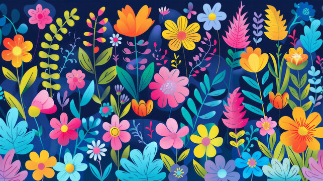 colorful floral background wallpaper