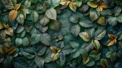 Lush Green Plants Close Up - obrazy, fototapety, plakaty