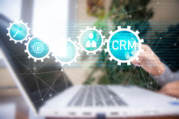 CRM, Customer relationship management concept - 784722078