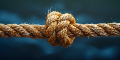 close up of a jute rope isolated on solid background - obrazy, fototapety, plakaty