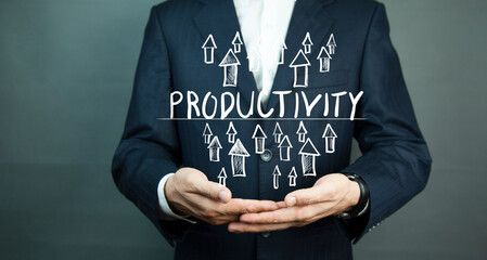 Increase productivity concept, business concept - 784723811