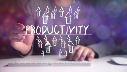 Increase productivity concept, business concept - 784723834