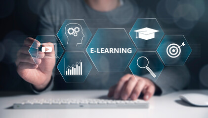 E-learning, Online education, internet studying - 784723861