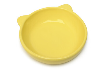 Empty ceramic bowl for pet food