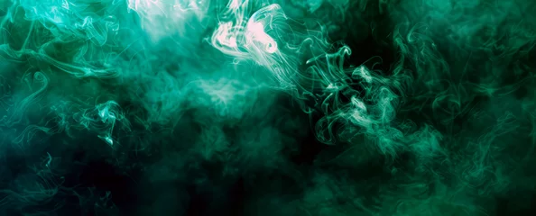 Foto op Canvas abstract background with green smoke © Edgar Martirosyan