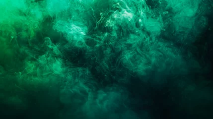 Foto op Canvas abstract background with green smoke © Edgar Martirosyan