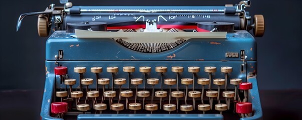 Vintage Typewriter with Blank Paper A Symbol of Creativity and the Power of Words