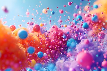 Vibrant Fluid Explosion of Captivating Iridescent Colors and Mesmerizing Digital Art