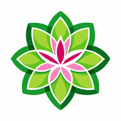 Fototapeta premium Blossoming Beauty: A Vector Illustration of Flowers
