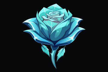 Ice rose, ice rose, transparent rose, glass rose, magic rose, magic, ice, black background