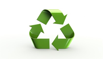 Obraz premium Recycle sign on white background