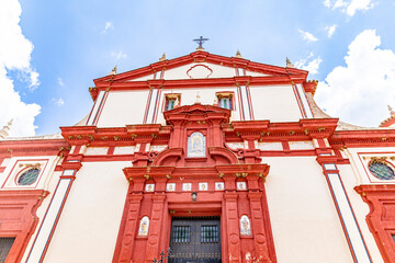 church of our Lady of the rest (Nuestra Senora del Reposo) in Valverde del Camino, province of Huelva, Andalusia, Spain