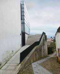 Cobblestone Street with View