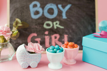 Gender reveal party decorations