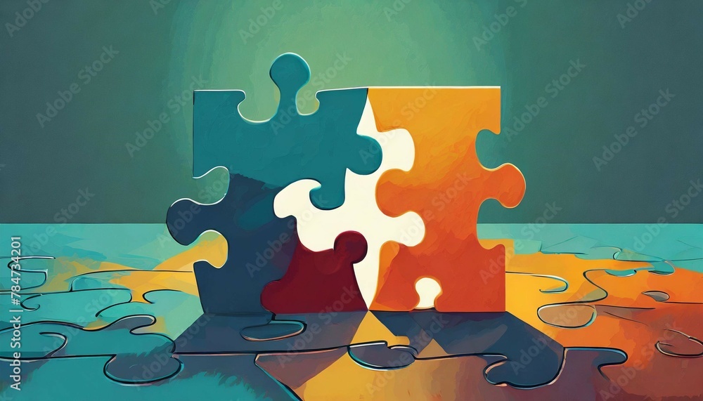 Poster Puzzle Piece Not Fitting Symbolizing AI Bias and Exclusion
