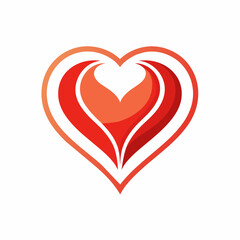 Heartfelt Affection: Vector Illustration of a Heart