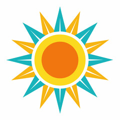 Radiant Sun: Vector Illustration of the Sun