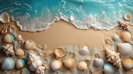 Foto op Canvas Coastal relaxation, concept illustration, generative ai © pronoia