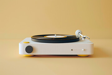 record player retro vintage turntable with copy space - 784738803