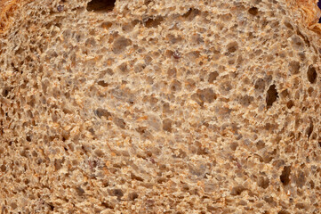 Whole grain bread texture