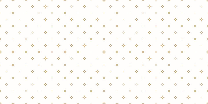 Fototapeta Golden vector seamless pattern with small diamonds, stars, tiny sparkles. Abstract gold and white geometric texture. Simple minimal wide repeat background. Luxury design for decor, wallpaper, print